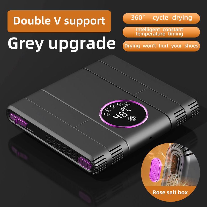 Secador de zapatos gris (brazos mitos negros) estándar europeo