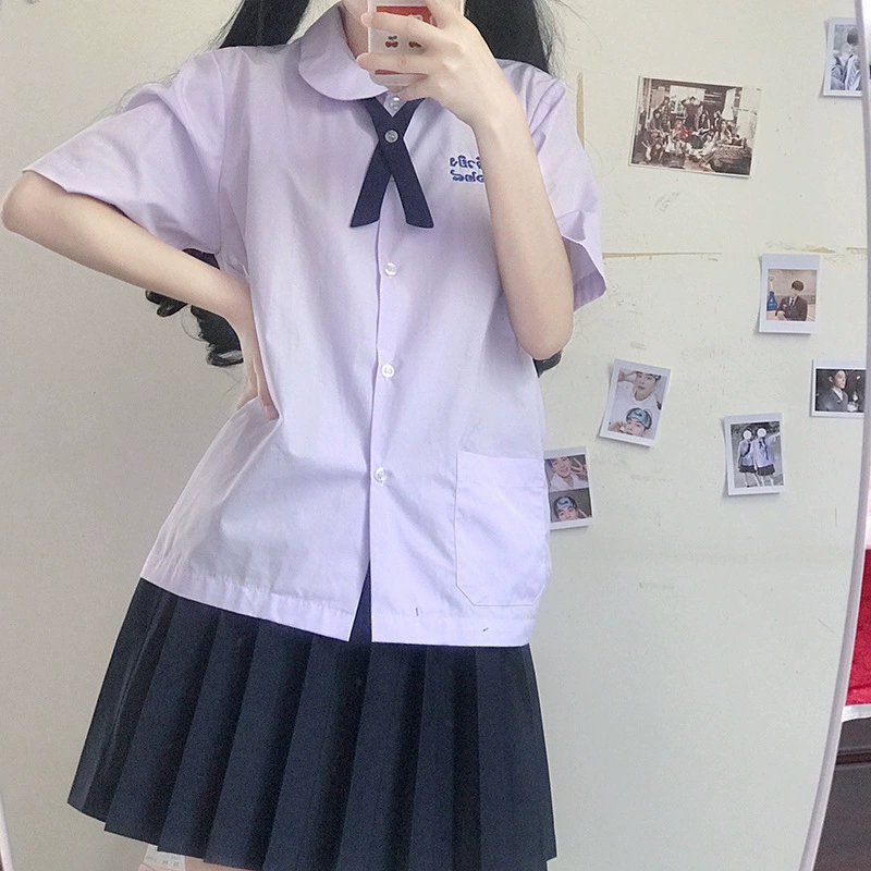 Японский и корейский стиль: галстук-бабочка с перекрестной завязкой, тайская школьная форма, воротник JK, цветочный воротник для кампуса, униформа для хостесс, в наличии, оптом.