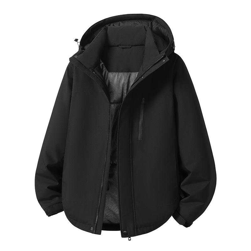 Waterproof Padded Jacket For Couples, Thermal Cotton Coat_voghion.com