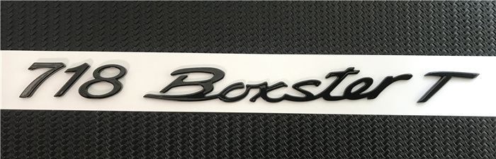 Porsche 718 Boxster T emblem, Cayman S emblem, GTS rear emblem, English lettering emblem, modification