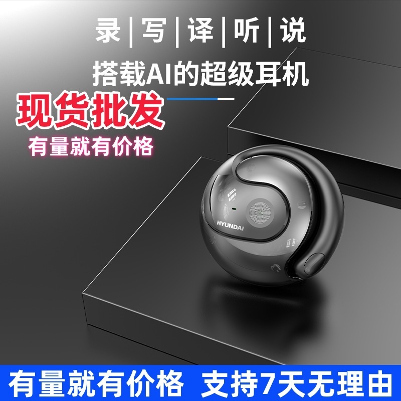 ヒュンダイ HY-T26pro 読み取りおよび書き込みスマート翻訳ヘッドセットワイヤレス Bluetooth 多言語翻訳ヘッドセット耳掛けタイプ|undefined