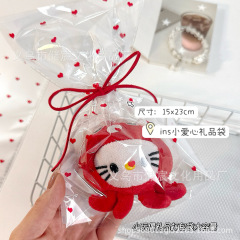 高颜値ins紅白愛ギフトバッグ小人形プレゼントバッグ卒業シーズン祝日包装キャンディーバッグ