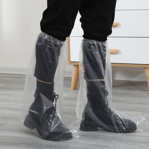 Disposable Shoe Covers Waterproof Shoe Covers Rainy Day Thickened Long Tube Foot Cover Boot Cover Outdoor Rafting Plastic Boot Cover Wholesale 