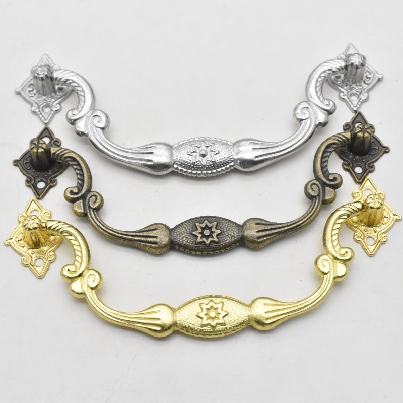 厂家批发现货供应合金八星拉手首饰盒抽屉提手小拉手礼盒包装拉手