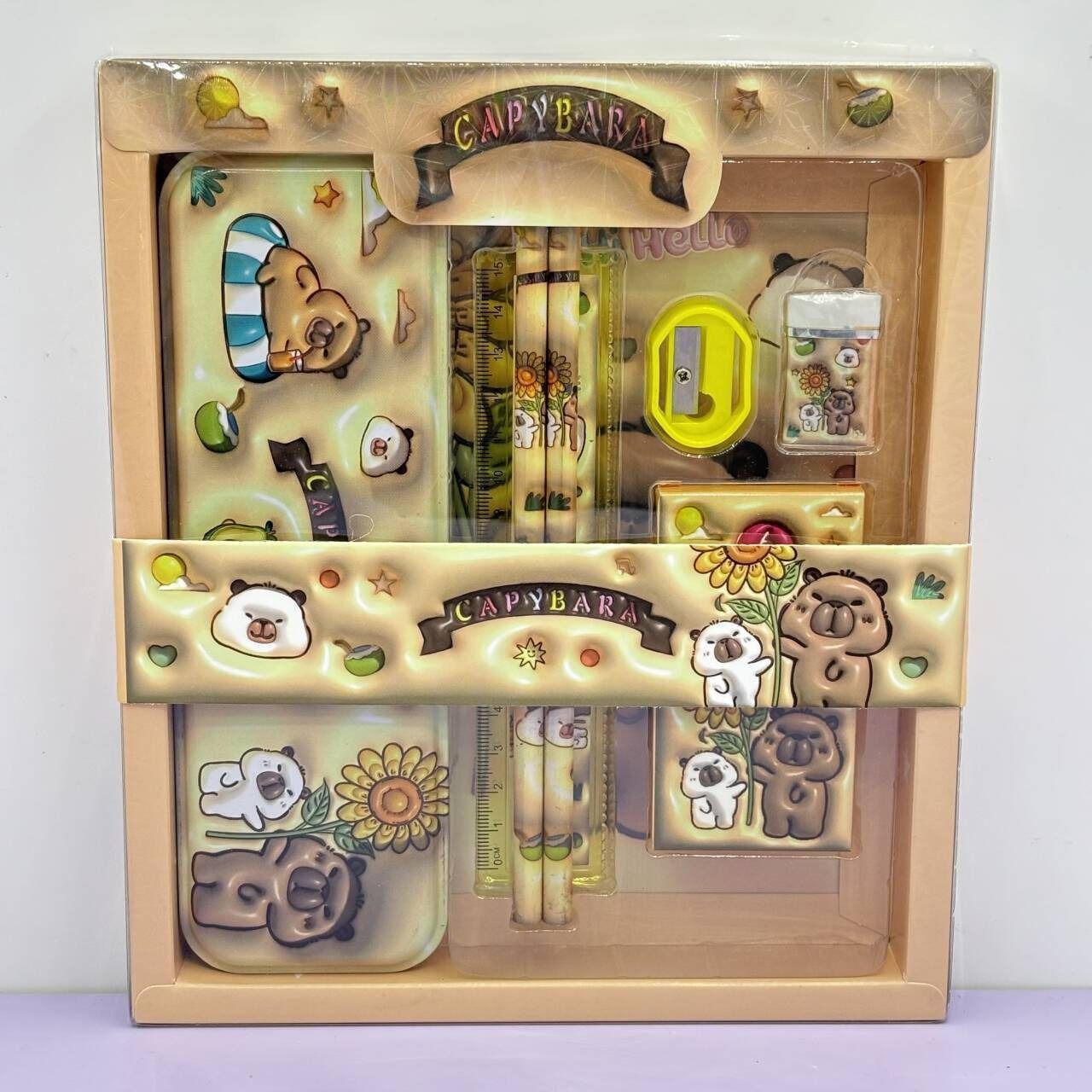 Sanrio-caja de regalo de papelería, conjunto de papelería transfronterizo, lápiz Kuromi, papelería de aprendizaje para niños, regalo de recompensa, venta al por mayor