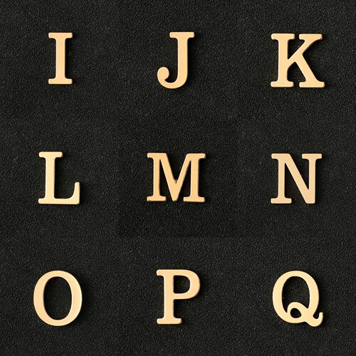 Fashion English gold letter brooch DIY creative suit jacket men and women fashion pin buckle clothes metal accessories