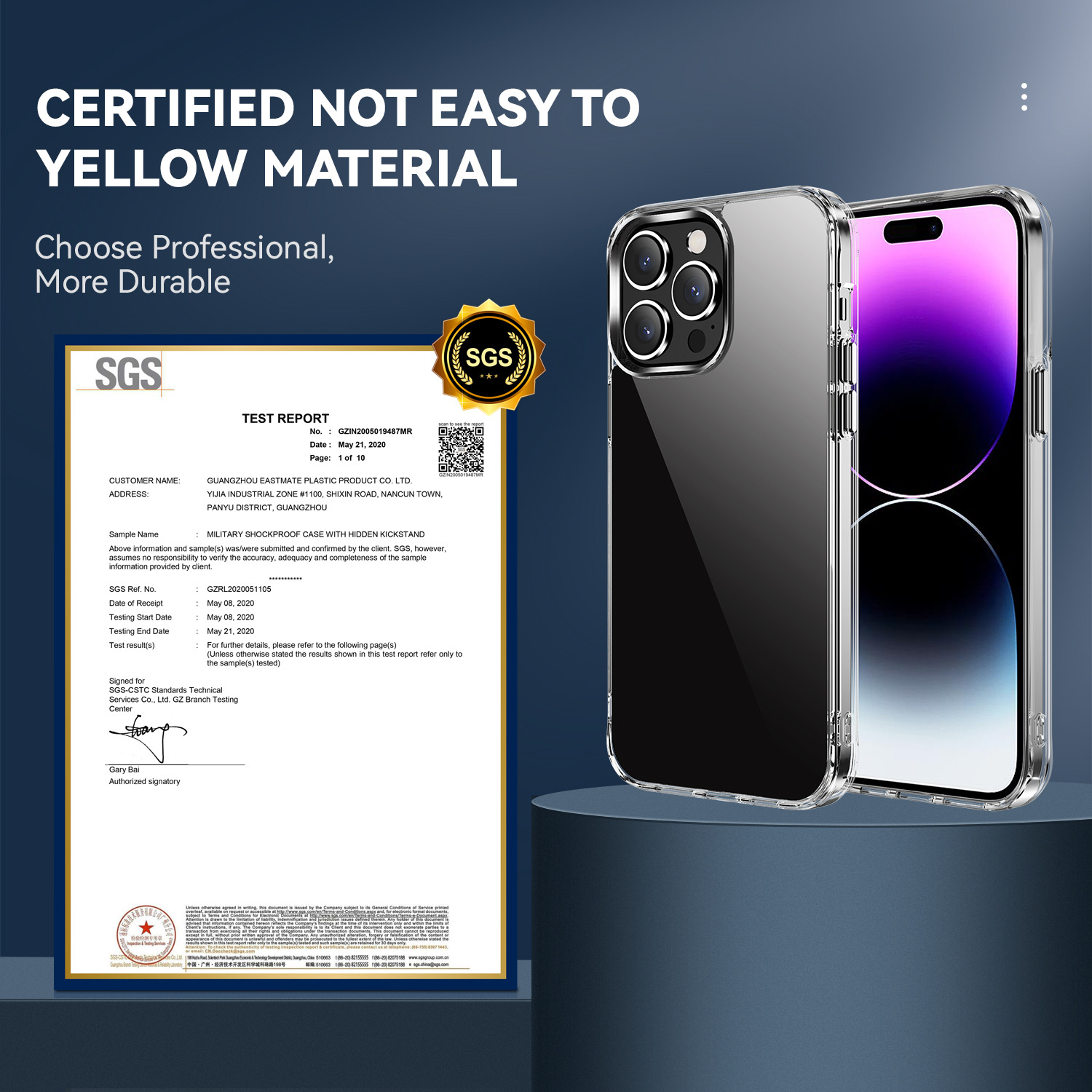 PC+TPU Crystal Clear Anti-drop 2.0 Anti-yellowing Transparent Case With Electroplated Buttons Suitable For IP16PROMAX_voghion.com