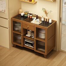 日式餐边柜靠墙一体家用厨房收纳柜子茶水柜客厅置物柜多功能置物