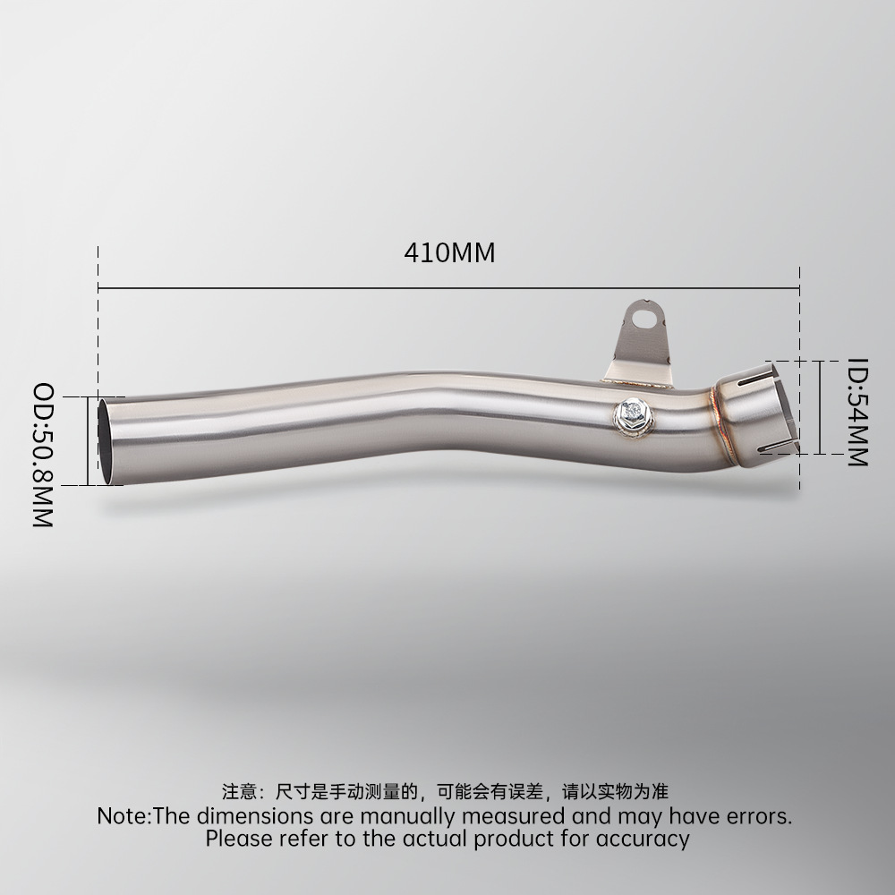 Motorcycle modified ZX10R drum removal middle exhaust pipe connected to the original factory tail section non-destructive installation 2011-2015