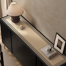 25新款复古餐边桌垫长条电视桌垫中古风台面垫防水防油玄关鞋桌布