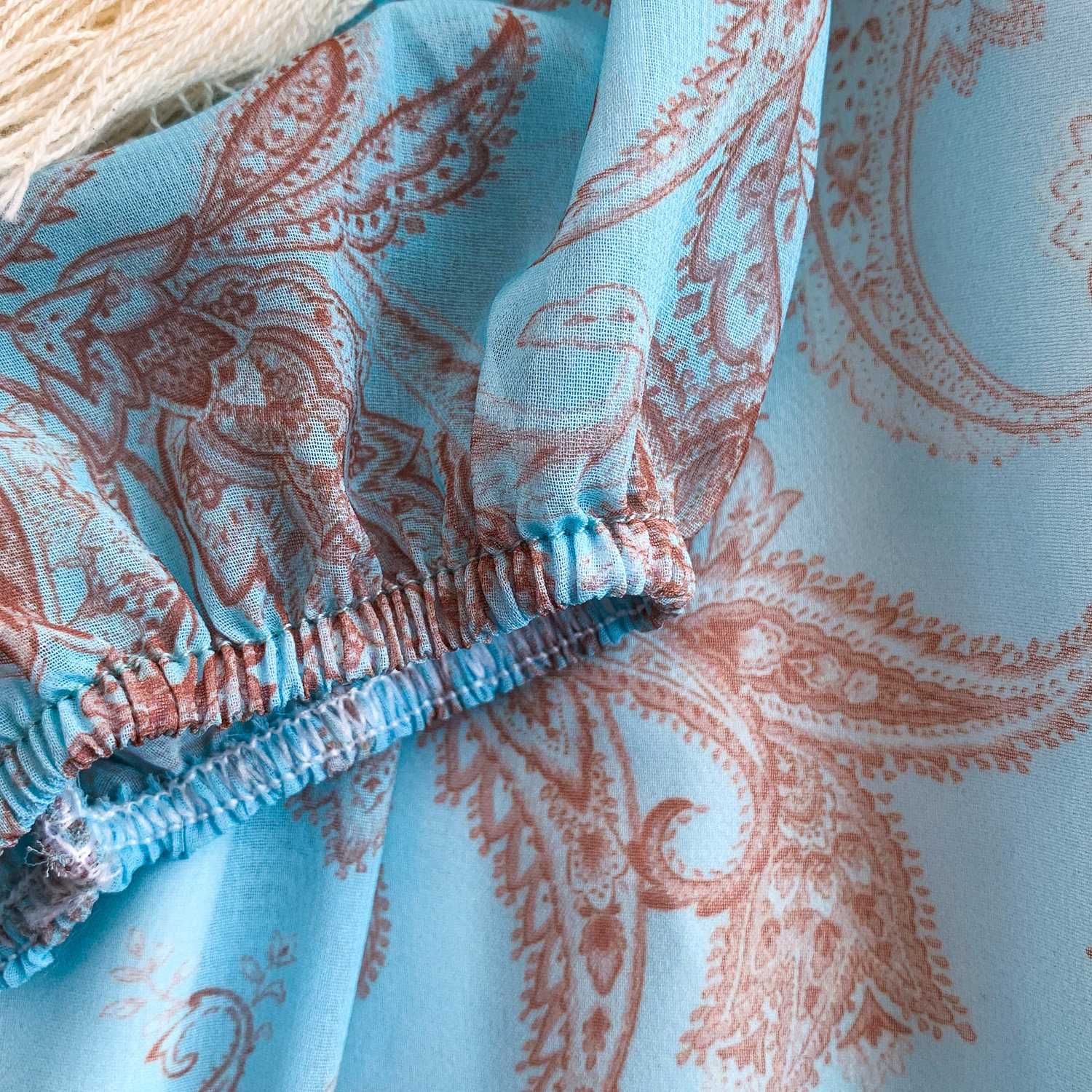 Elegant French Style Long Sleeve Dress Ruffled Collar Rope Waist Cinching Chiffon Printed Maxi Summer Retro Dress_ecoleips.com