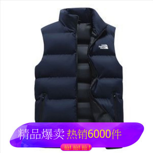 Fd01271324 European Size Men's Clothing Export 2023 Autumn and Winter New Fashion Color Matching Men's Hooded Cotton Vest Back