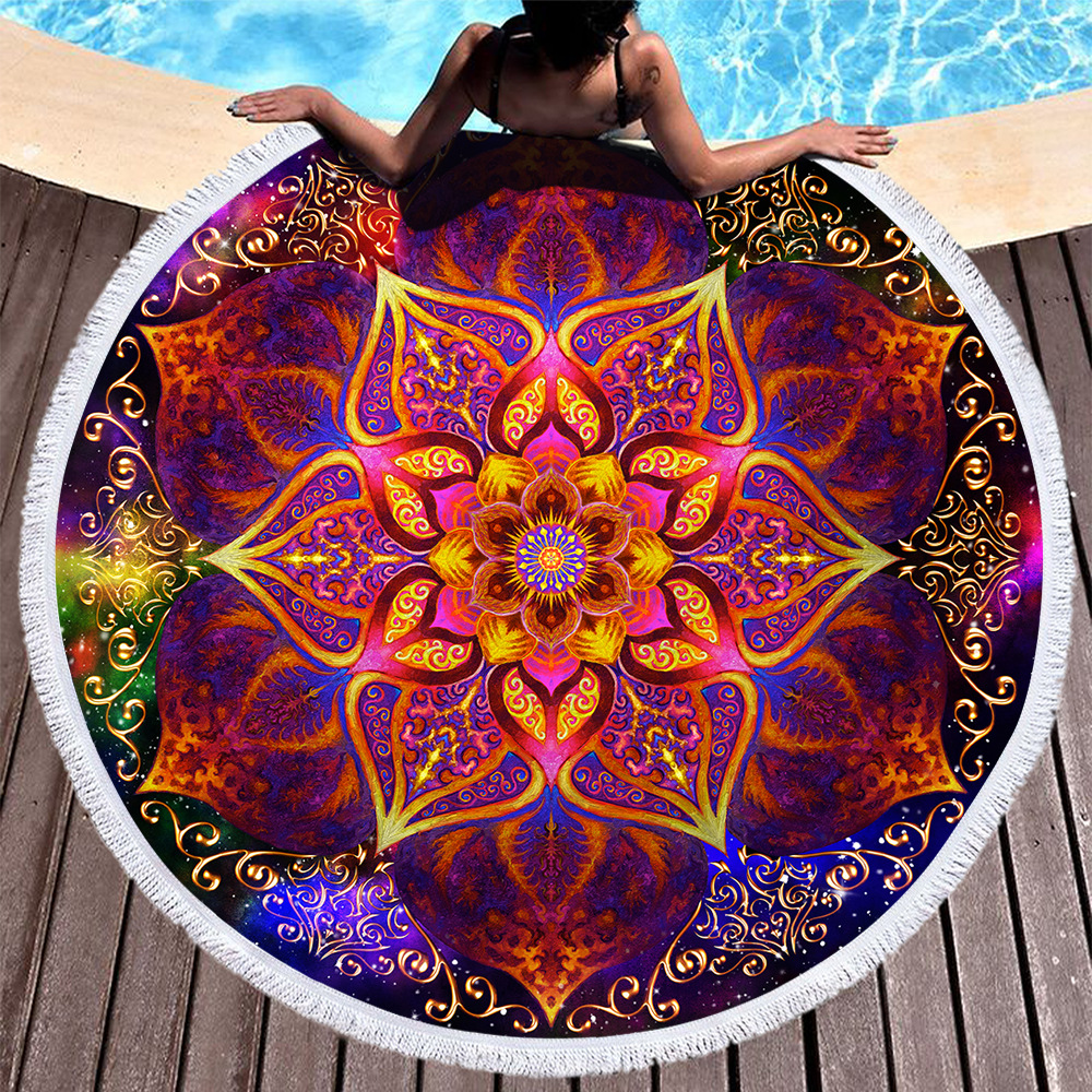 760g Weight Beach towel Home Textiles & Decor Type Superfine Fiber Material Geometric Pattern Casual, Ethnic Style Style Casual Ethnic Style Geometric Superfine Fiber Beach Towel Towels 1