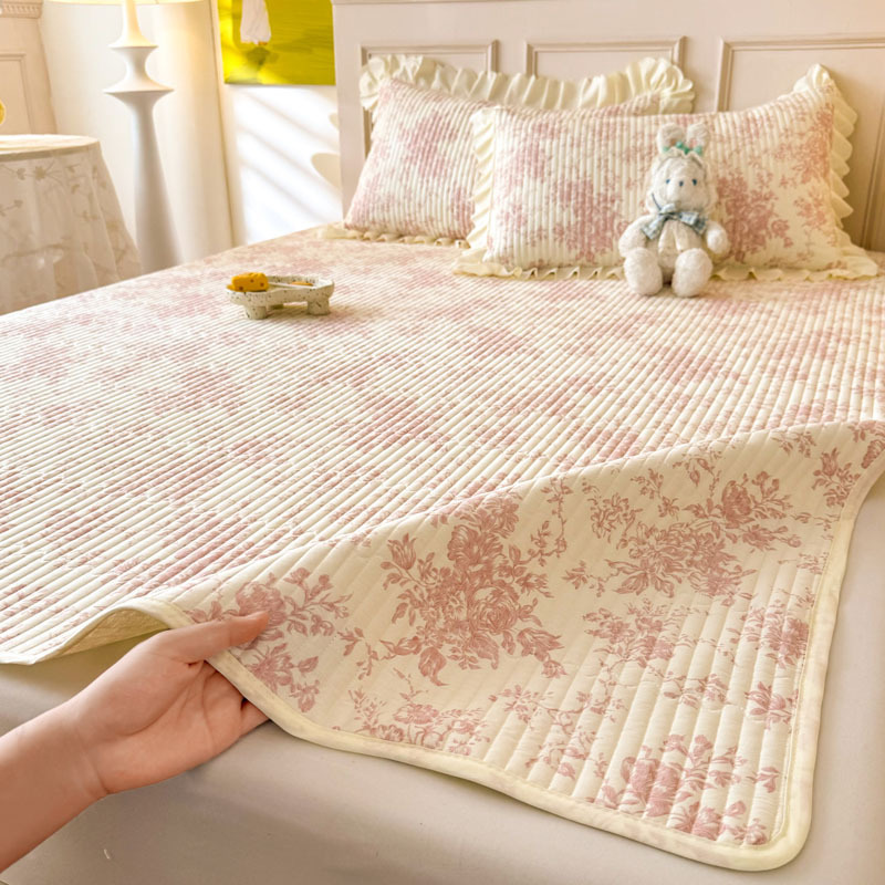 All-cotton, thickened mattress, antibacterial bed protector, tatami mat, non-slip protective pad, mattress cover, 1.8m size, suitable for single or double beds, student dormitories