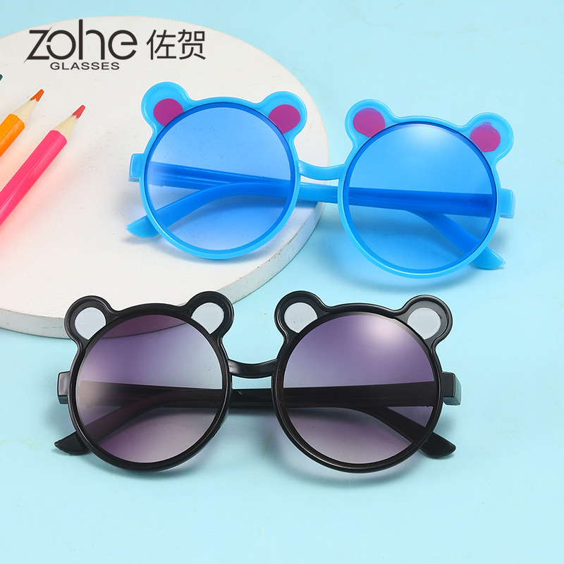 新款儿童太阳镜可爱宝宝卡通米奇眼镜男女童个性萌宝老鼠潮款墨镜
