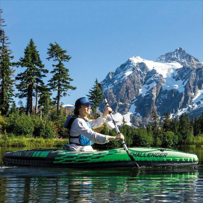 INTEX68305 inflatable boat rubber canoe boat drifting boat propeller air pump 68305 challenger single canoe