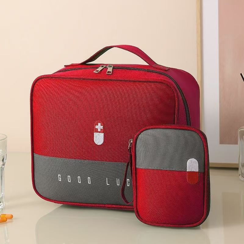 Medizinische Notfalltasche zur Seuchenverhütung, tragbar, für Zuhause und Internat, Aufbewahrungsbox für Medikamente, großvolumige medizinische Notfalltasche, Insulinbox