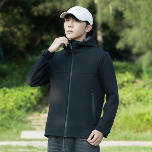 Outdoor Soft Shell Jacket Men's New Autumn and Winter Casual Hiking Windproof Waterproof Warm Climber Clothing Sports Jacket
