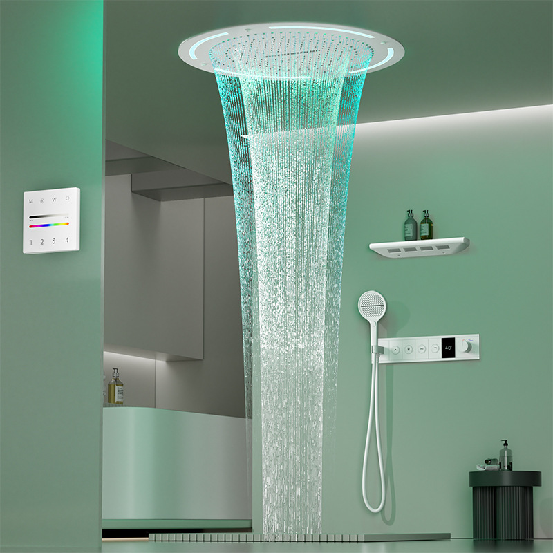 Concealed Shower Set, In-Wall Design, In-Wall Pre-Embedded Box, Hydropower Digital Display Screen, Maintenance-Free, No Wall Demolition Concealed Shower Set, In-Wall Design, In-Wall Pre-Embedded Box, Hydropower Digital Display Screen, Maintenance-Free, No Wall Demolition