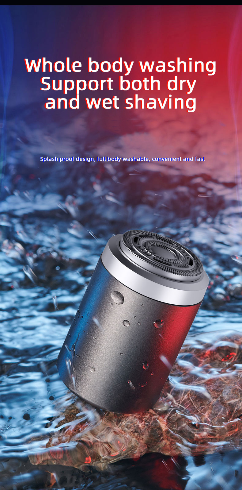 Mini Portable Shaver For Men Fully Washable Floating Head Car Shaver Personal Care Home Appliances_voghion.com