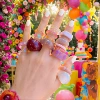 A5290-1-16 pieces purple color