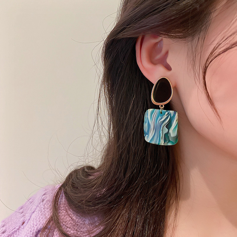 No Inlaid Inlay Material Fashion Geometric Arylic No Inlaid Earrings