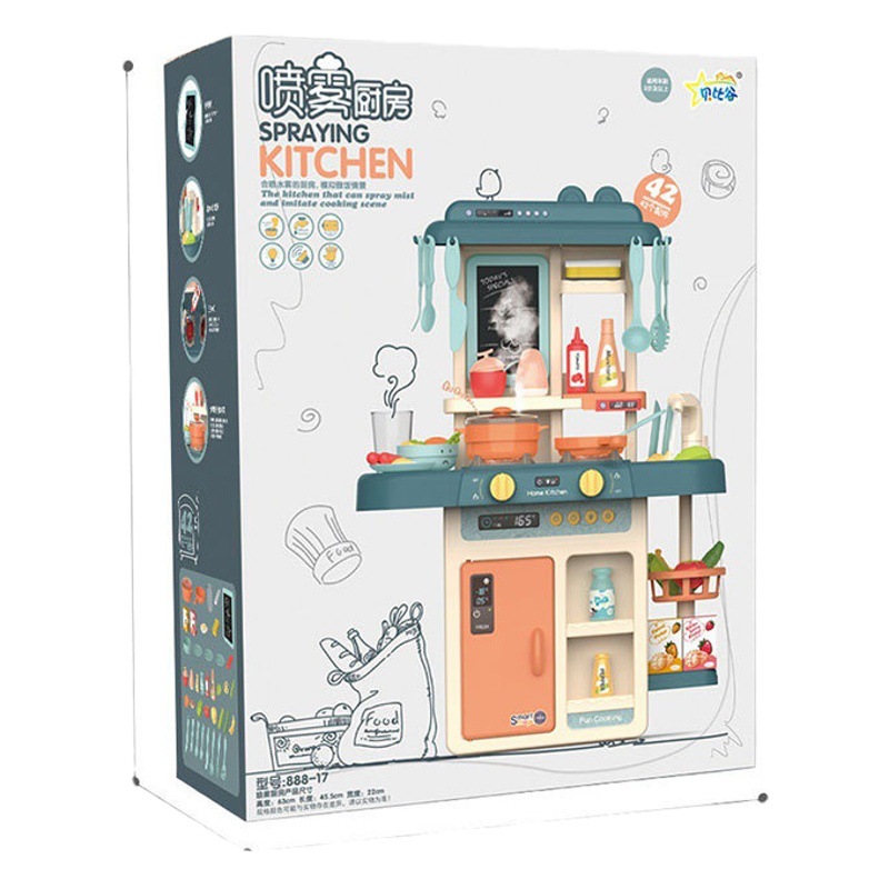 Beibigú simulación de la muchacha cocina spray eléctrico Casa Juego agua los niños Juguetes traje al por mayor