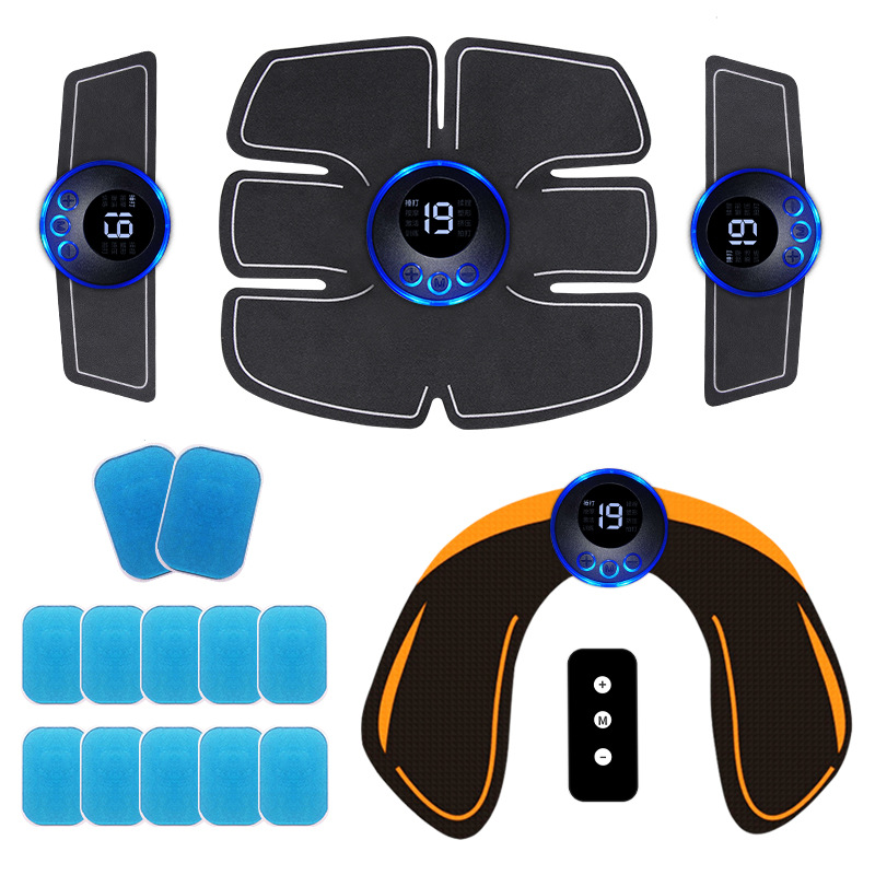 Entrenador abdominal EMS inteligente transfronterizo 6 entrenador de músculos abdominales deportes en casa máquina de sacudida de grasa equipo de fitness perezoso pegatinas de músculos abdominales