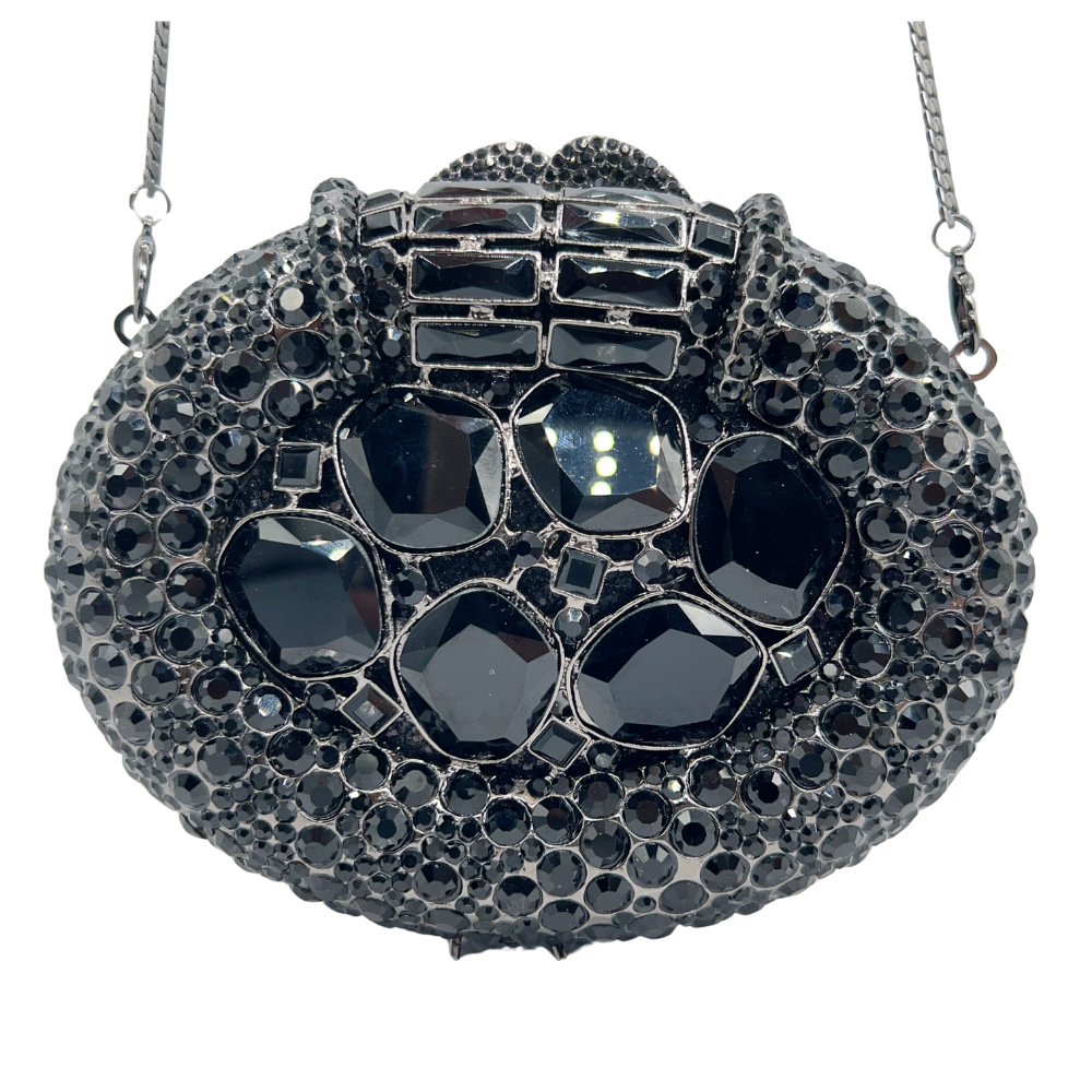Piedra fábrica de bolsas de noche metal hueco diamantes bolsas de banquete diamantes bolsas de mano de mujer