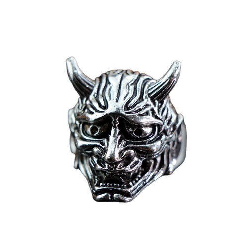 Trendy Metal Ring for European and American Men, Retro Cool and Stylish Design, Totem Geometric Men's Ring Collection