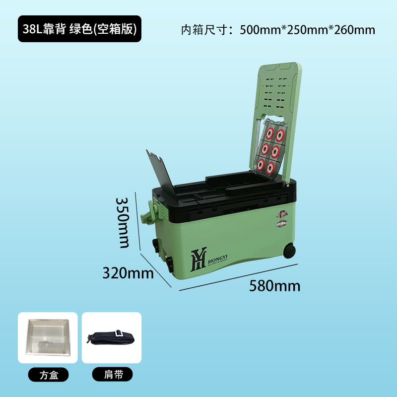 Спинка 38л, зеленая, версия с пустой коробкой