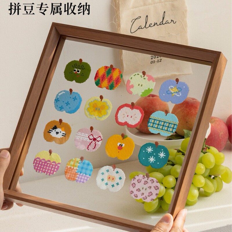 Acrylic Display Frame for Finished Bead Art, Double-Sided DIY Creative Picture Frame, Transparent Framing Acrylic Display Frame for Finished Bead Art, Double-Sided DIY Creative Picture Frame, Transparent Framing