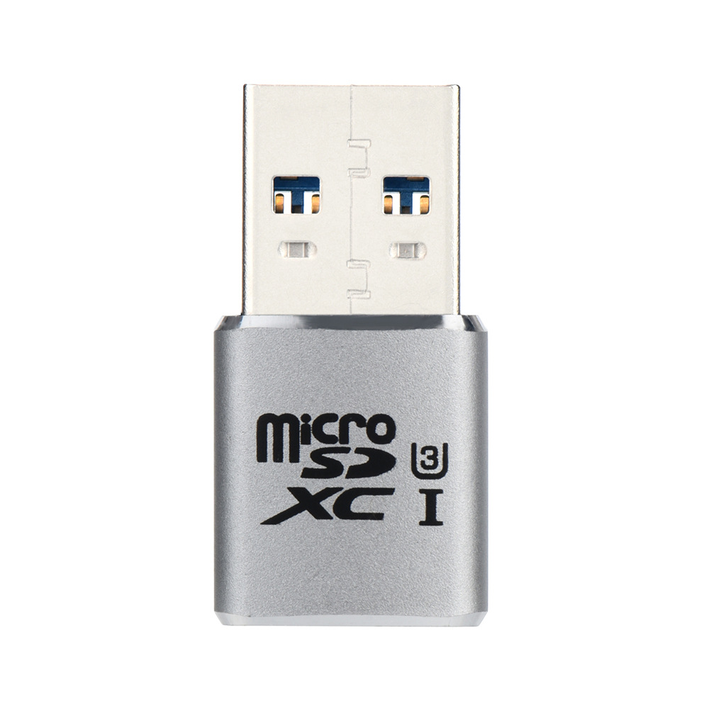 USB3.0 lector de tarjetas MICRO SD lector de tarjetas de aleación de aluminio Shell ventas directas de fábrica