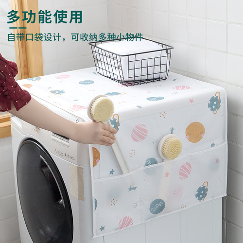 Refrigerator dust cover storage hanging bag single door double door dust cover storage bag storage bag cover household