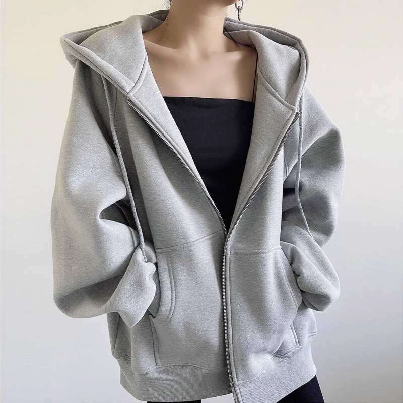 Sweatshirt Jacket for Women Spring and Autumn 2025 New Autumn and Winter Velvet Thickened American Retro Baseball Uniform Sweatshirt for Women Sweatshirt Jacket for Women Spring and Autumn 2025 New Autumn and Winter Velvet Thickened American Retro Baseball Uniform Sweatshirt for Women