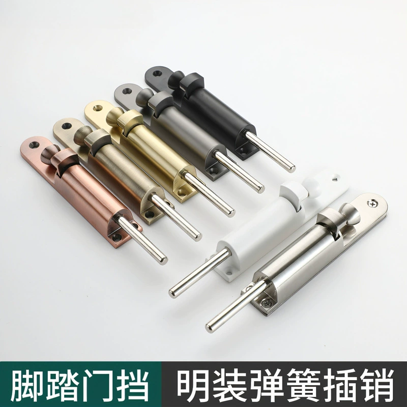 Автоматическая пружинная дверная защелка без сверления, поворотная дверная защелка для окна, дверная защелка, напольная защелка, дверной болт