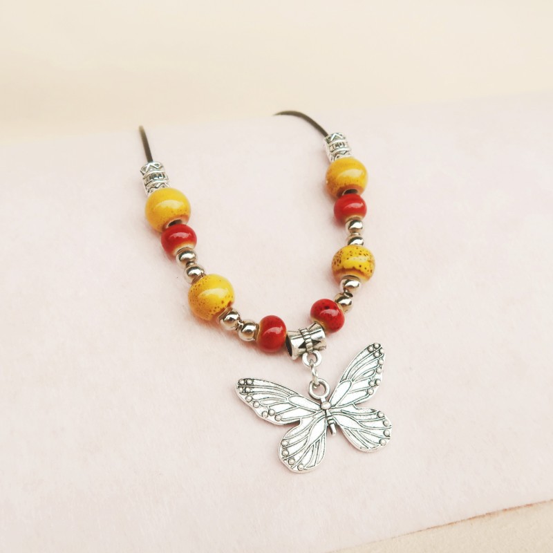 1 Piece Quantity Street Occasion Ethnic Style Butterfly Alloy Wholesale Pendant Necklace
