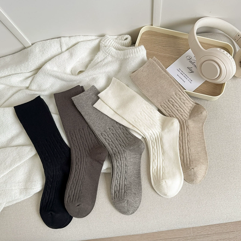 Demi-season classic colored cashmere, Korean style, mid-length