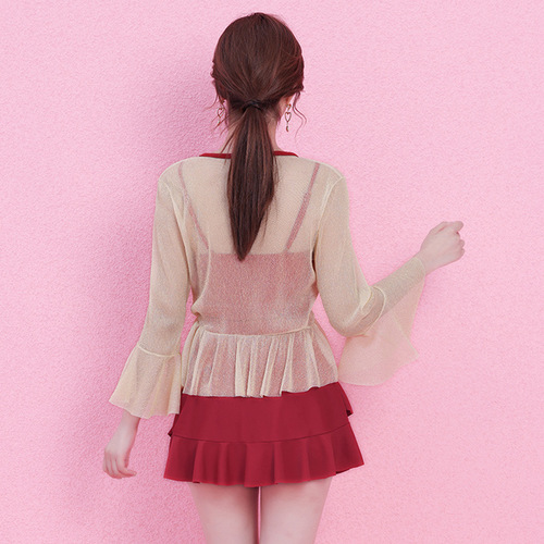 Swimsuit for women pure lust style  new belly-covering slimming one-piece skirt women's swimsuit sexy fashionable swimsuit