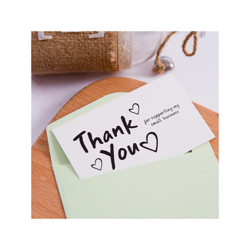 Square Thank You Kraft Paper THANK YOU Tags for Gift Packaging, Gift Decorations, and Baking Notes