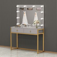 美容院化妆桌网红影楼化妆台带灯彩妆婚纱店梳妆台专业化妆师
