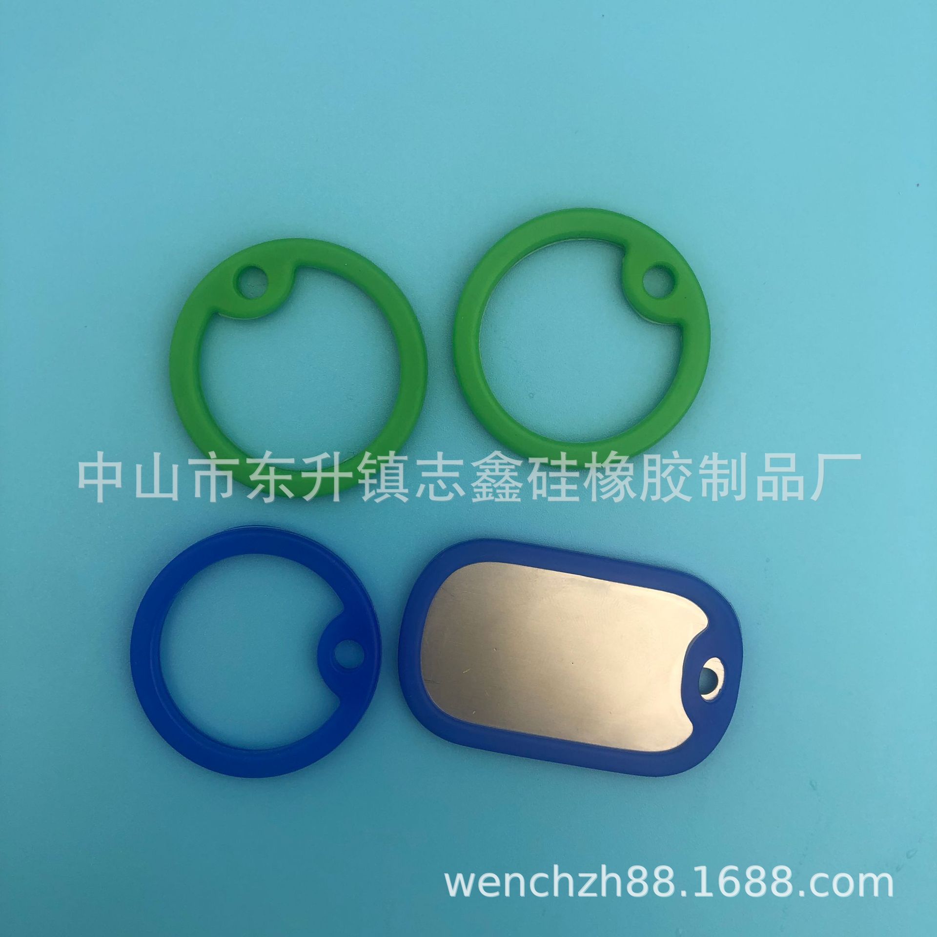 硅胶狗牌 方形吊牌套 硅胶狗牌套 橡胶狗牌 圆形狗牌套50*30胶套