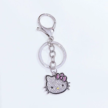 Hello kitty, strap, purse, retro cute pendant, keychain, 2 carat