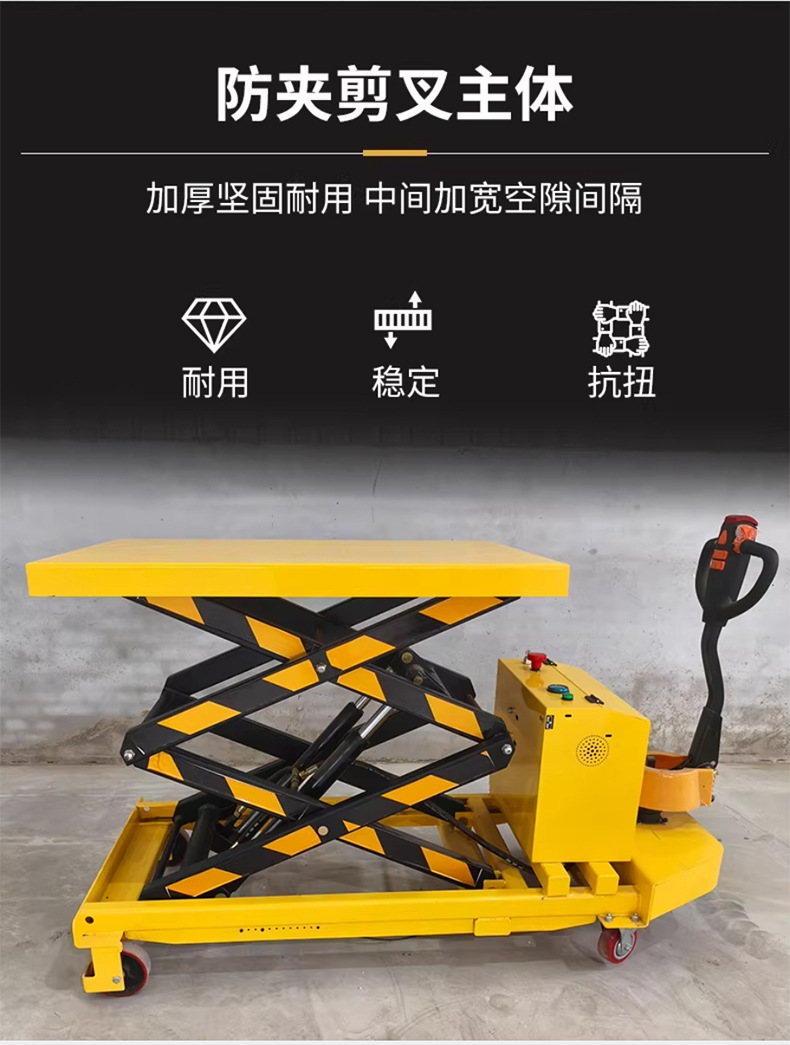 Kj-Mob-M-Cus Mobile Trolley Manual Hydraulic Small Lifting Platform Transport Cart Customized