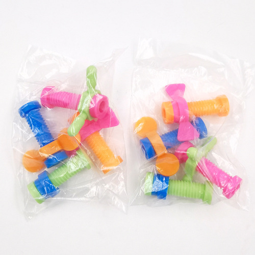 彩色ABS拧螺丝玩具 发泄盲盒套盒 儿童铅笔套旋转螺丝减压发泄玩