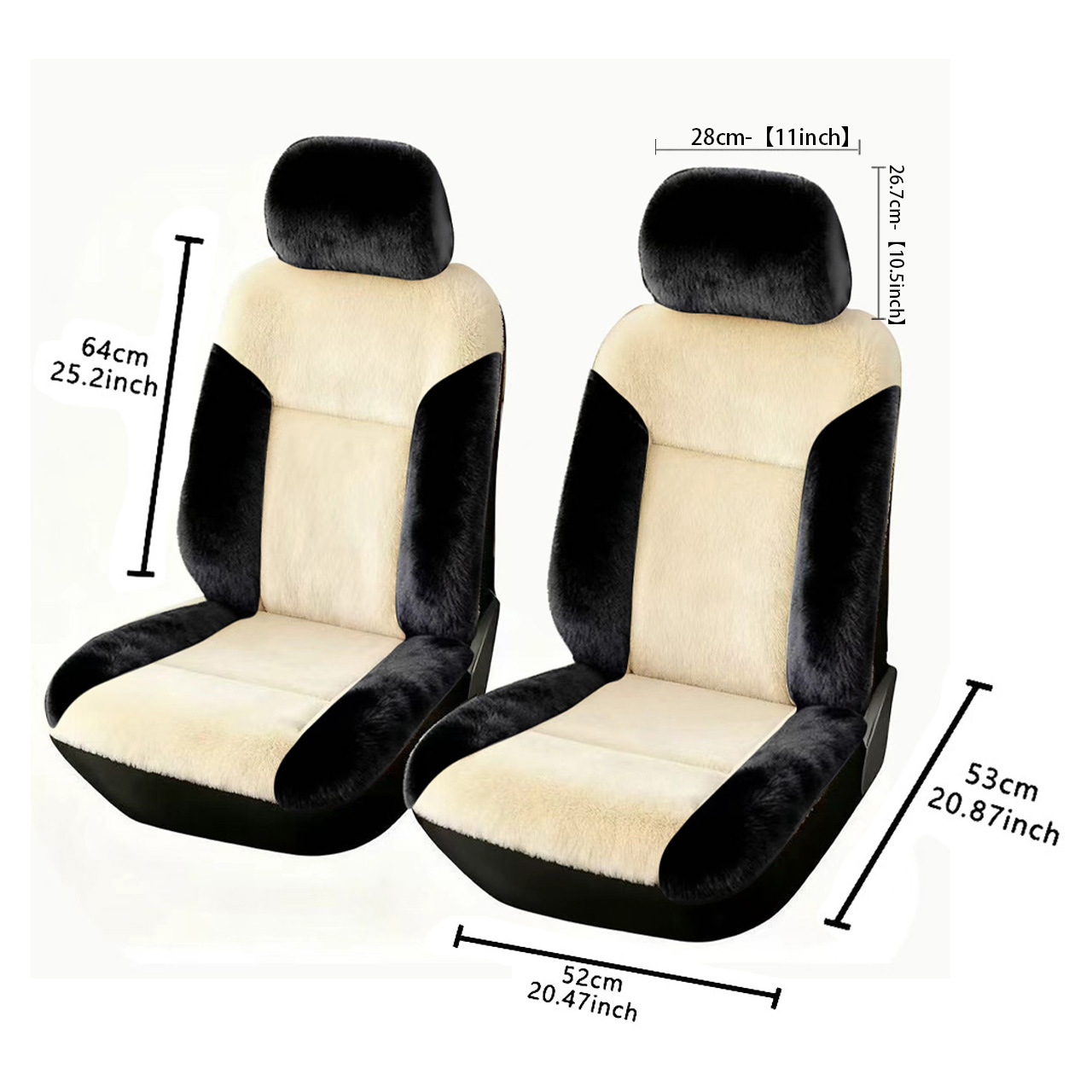 Invierno, cubierta de cojín de automóvil de terciopelo ártico, cubierta de asiento de terciopelo grueso, cubierta de asiento caliente, antideslizante y no fácil de perder cabello. image 10