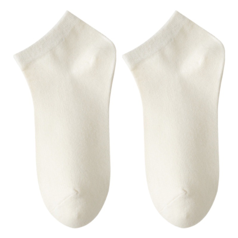 Calcetines de algodón deshuesados, calcetines finos de primavera y verano para niños, calcetines cortos que absorben el sudor, transpirables y sin tacón, calcetines Zhuji al por mayor