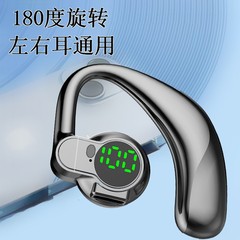 爆票耳掛け式はbluetoothイヤホンledデジタルディスプレイを左右に回転させることができます。
