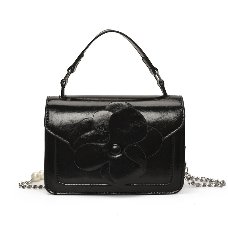 Versión coreana de moda moda moda estilo occidental cadena portátil pequeño bolso cuadrado femenino 2025 nuevo bolso de mensajero de hombro simple casual de todo fósforo