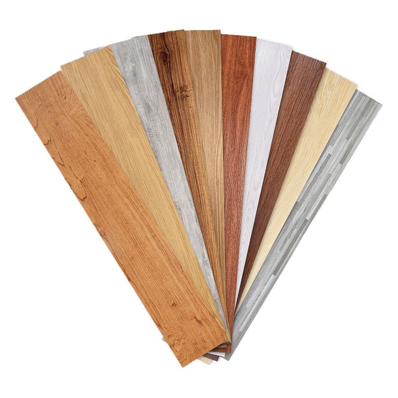 Piso de vetas de madera de pvc autoadhesivo impermeable y resistente al desgaste balcón baño baño pegatinas de piso cocina doméstica image 1